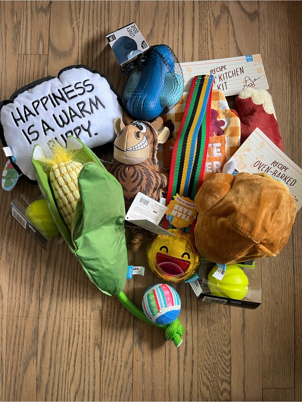 Dog Bark Plush, Squeaky and Rope Dog Toy Bundle of 10